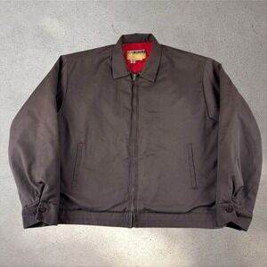Vintage 70s Work Wear Corporation Mechanics Garage Jacket Large 42-44 Brown